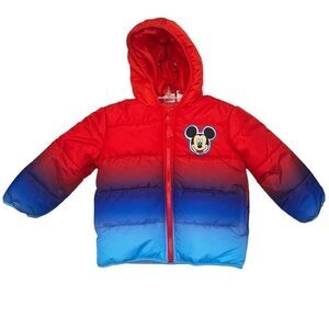 New Toddler Boys Size 2T Disney  Mickey Mouse Winter Jacket UNISEX $50 MSRP